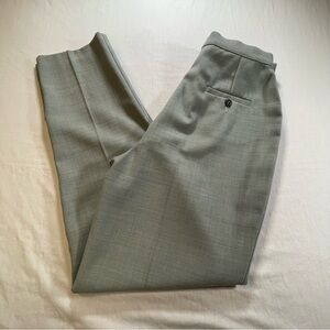 ST MICHAEL Marks & Spencer Trousers Womens Size 14M Pants Wool Slacks Sage Green